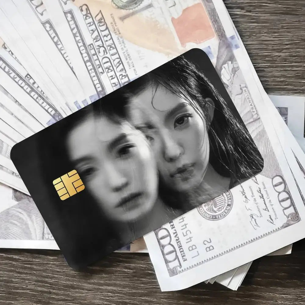 B-Baes I-Irene like a Flower Poster Credit Skin Cover Card Stickers 4PCS Film Bus Pass Front Decoration Bank Debit Waterproof