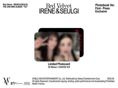 IRENE & SEULGI (Red Velvet) - [TILT] 2Nd Mini Album PHOTO BOOK RANDOM Version